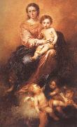 Bartolome Esteban Murillo Beaded rosary of Our Lady holding the child France oil painting artist